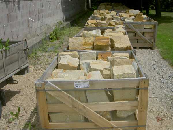 Trockenmauersteine 2 x geschlagenes Mauerwerk